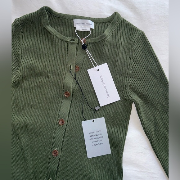 Lovers and Friends Limor Cardigan in Green - Picture 8 of 8